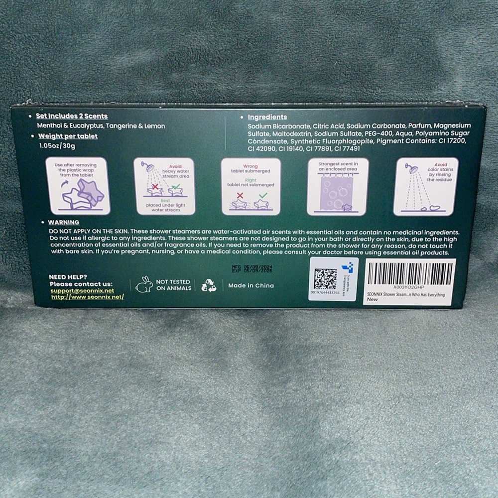 NWT Seonnix Merry Christmas Shower Steamers - Picture 2 of 4